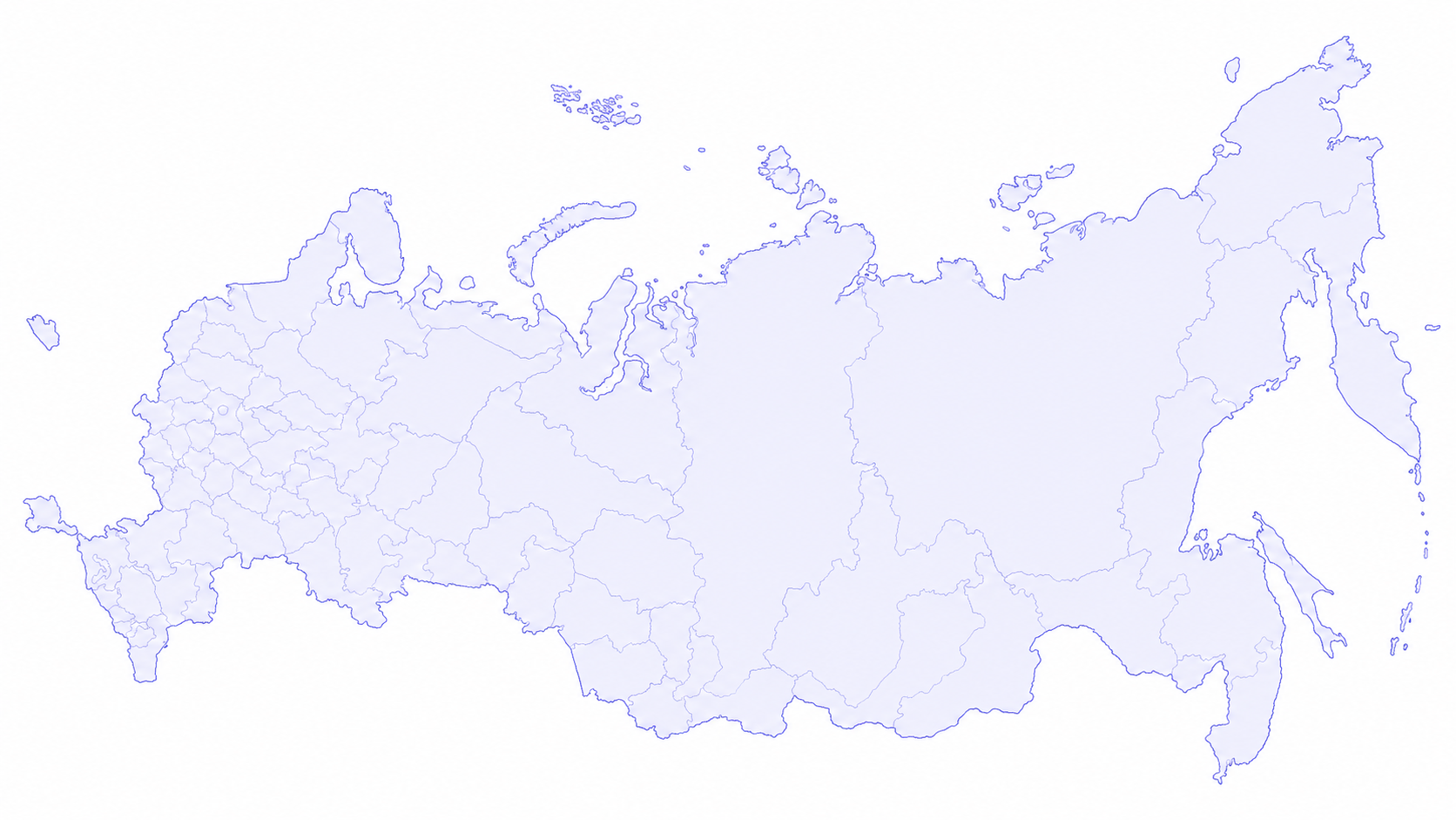 Карта регионов присутствия АНО «Делиться счастьем»